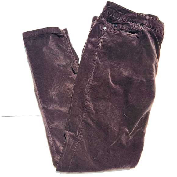 J.McLaughlin Watson skinny Velvet Pants in Dark Olive- Women's Size 14 - Picture 6 of 6